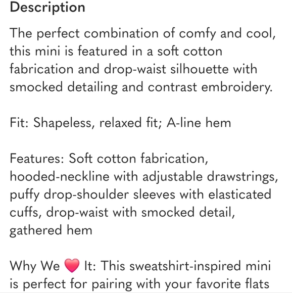 New!Free People Marty Smocked Mini Dress - Picture 13 of 13